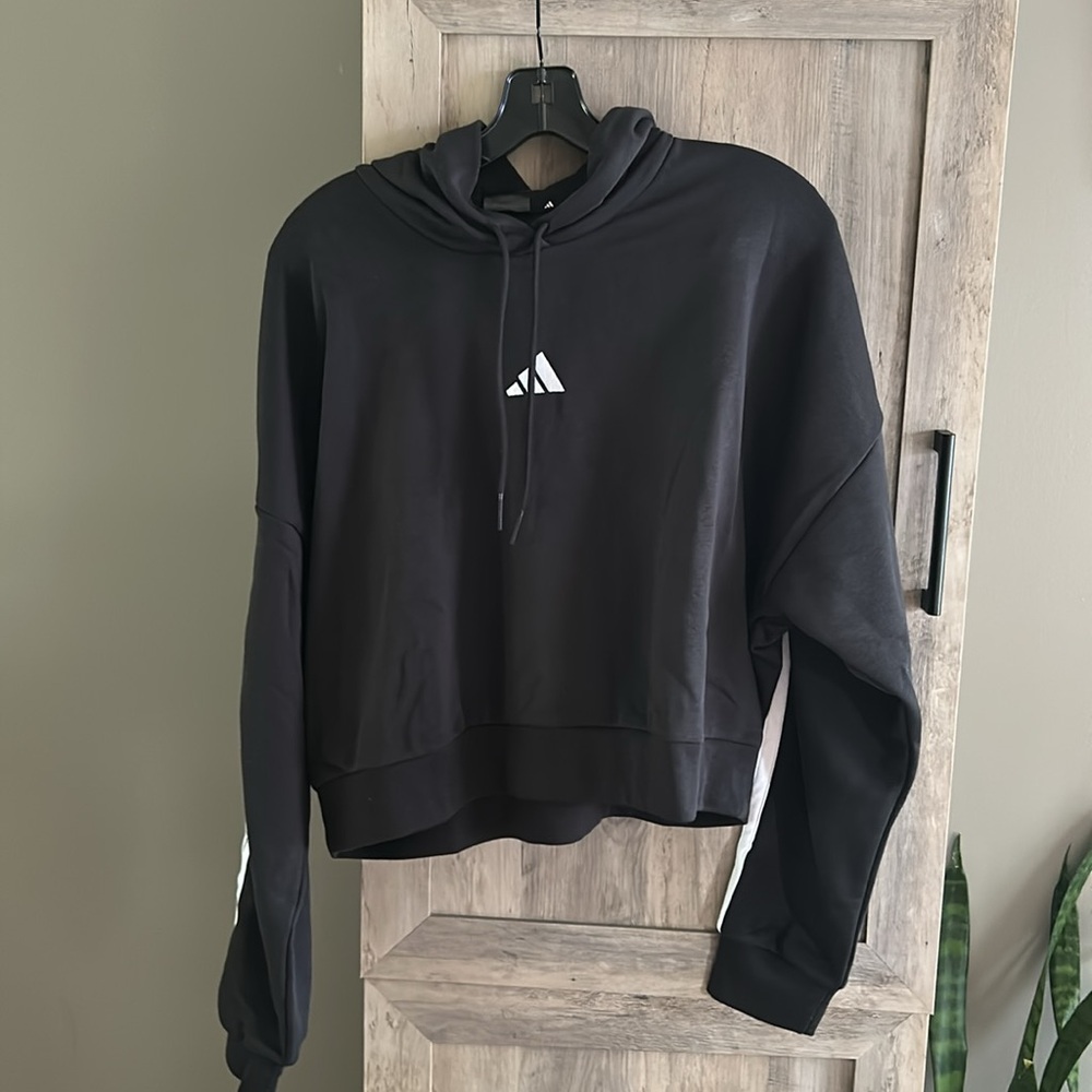 Adidas French Terry hoodie XL black and white